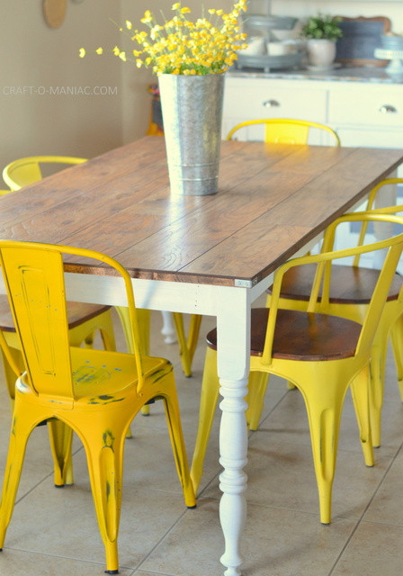 Rustic Kitchen Tables
 DIY Revamped Rustic Kitchen Table Craft O Maniac