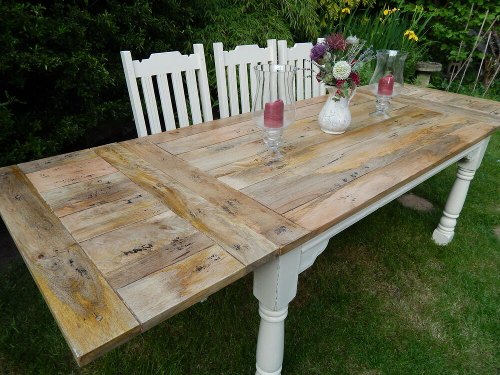Rustic Kitchen Tables
 Shabby Chic Rustic Farmhouse OAK Kitchen Dining