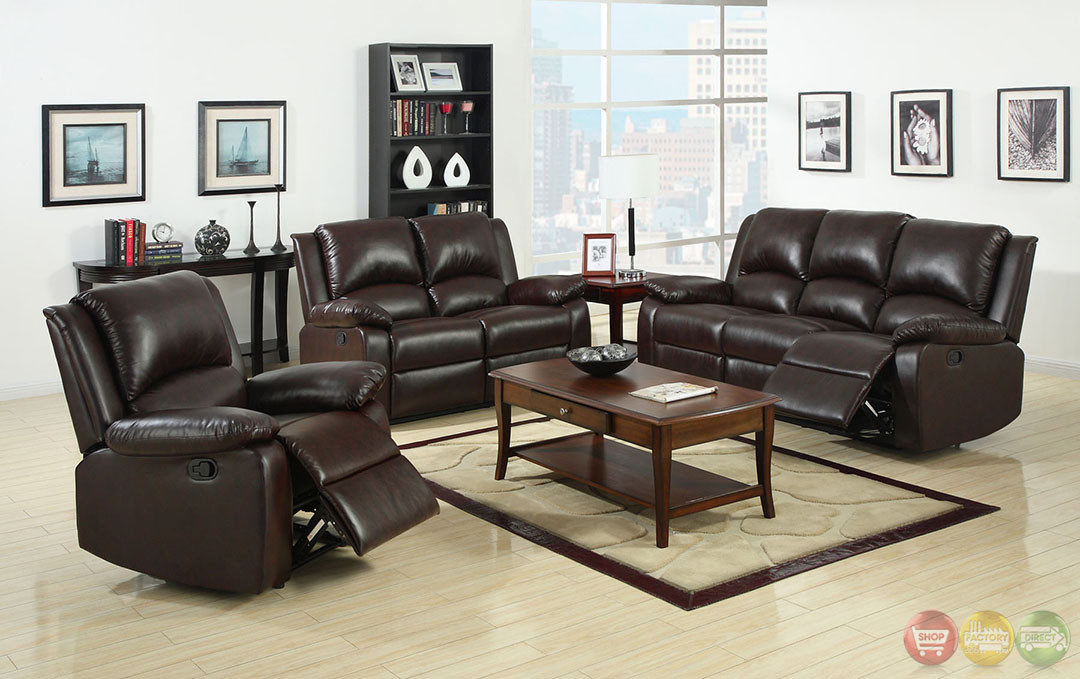 Rustic Living Room Set
 Oxford Traditional Rustic Dark Brown Living Room Set with
