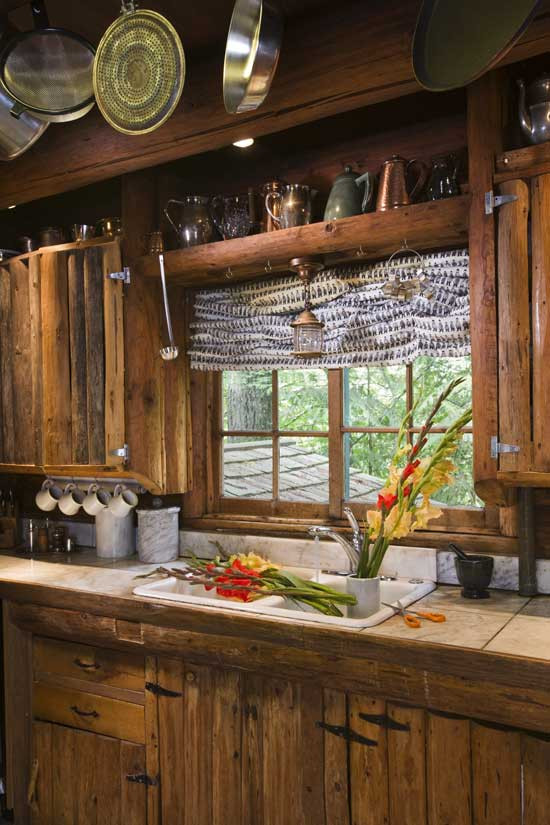 Rustic Log Cabin Kitchens
 FARM LIFE LESSONS 73 A Mutt Kitchen