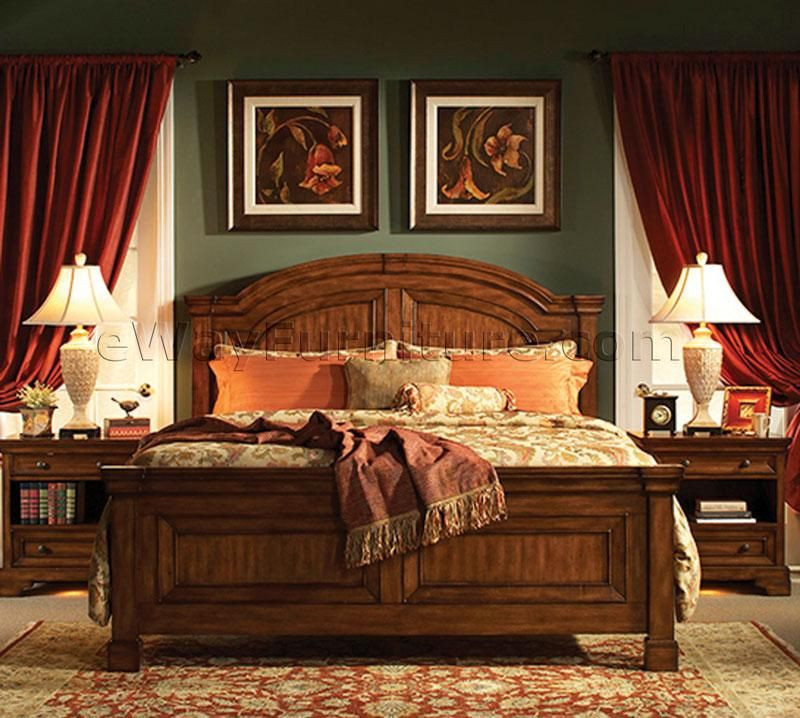 Rustic Queen Bedroom Set
 Details about New Rustic Americana Queen Bed Master