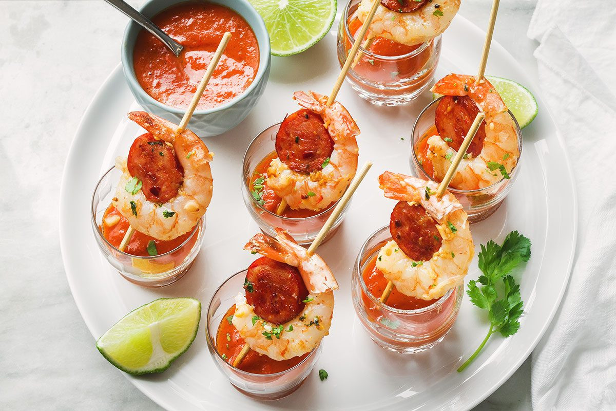 Seafood Appetizer Ideas
 Shrimp and Chorizo Appetizers Recipe — Eatwell101