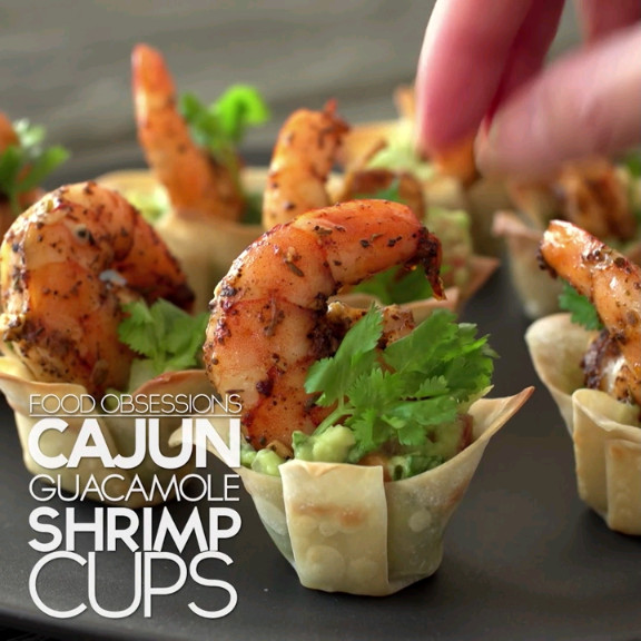 Seafood Appetizer Ideas
 Cajun Guacamole Shrimp Cups Recipe