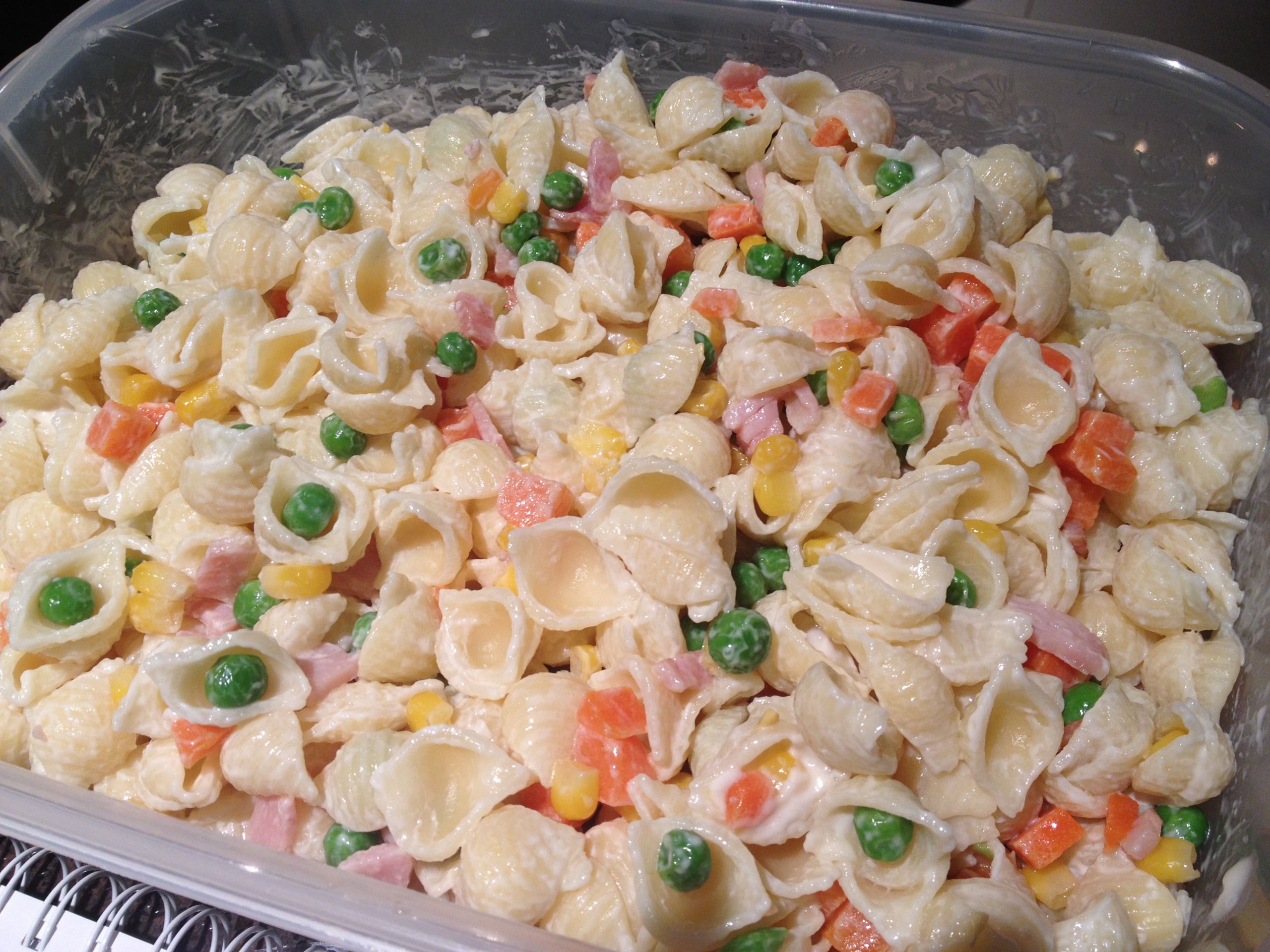 Seashell Pasta Salad
 fort food recipe – Cold shell pasta salad