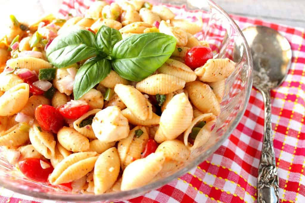Seashell Pasta Salad
 Best Easy Italian Shell Pasta Salad with Fresh Mozzarella