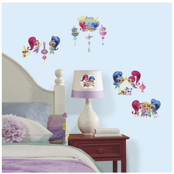 Shimmer And Shine Bedroom Decor
 Shimmer and shine birthday bedroom stick and peel wall decal