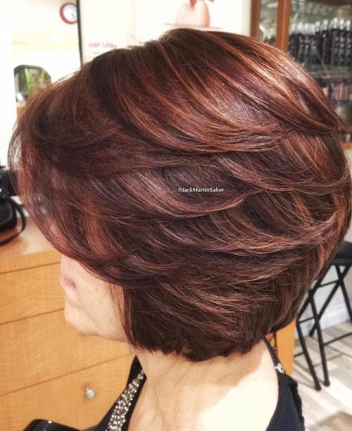 Short Feathered Bob Hairstyles
 80 Respectable Yet Modern Hairstyles for Women Over 50