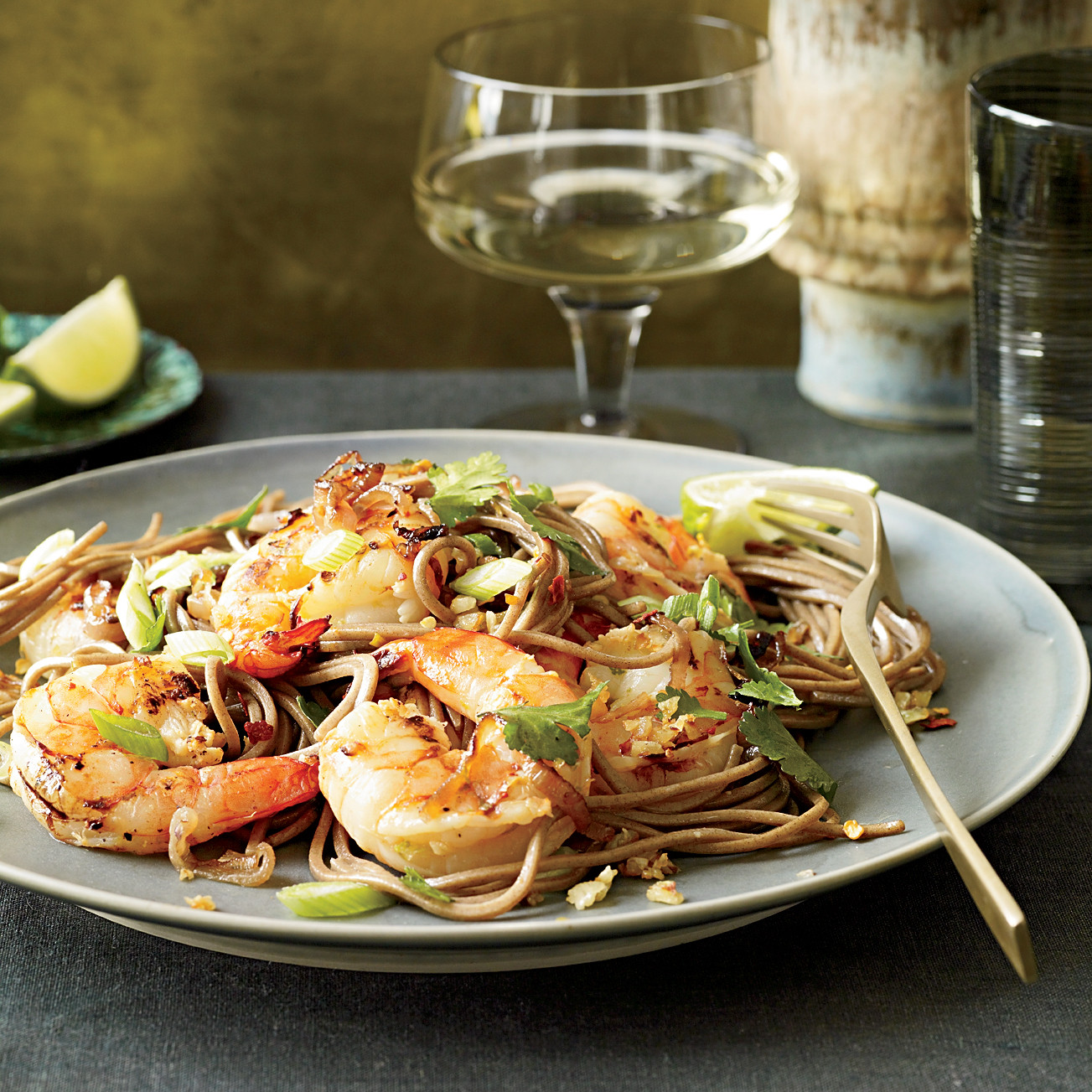 Shrimp Soba Noodles
 Soba Noodles with Grilled Shrimp and Cilantro Recipe Su