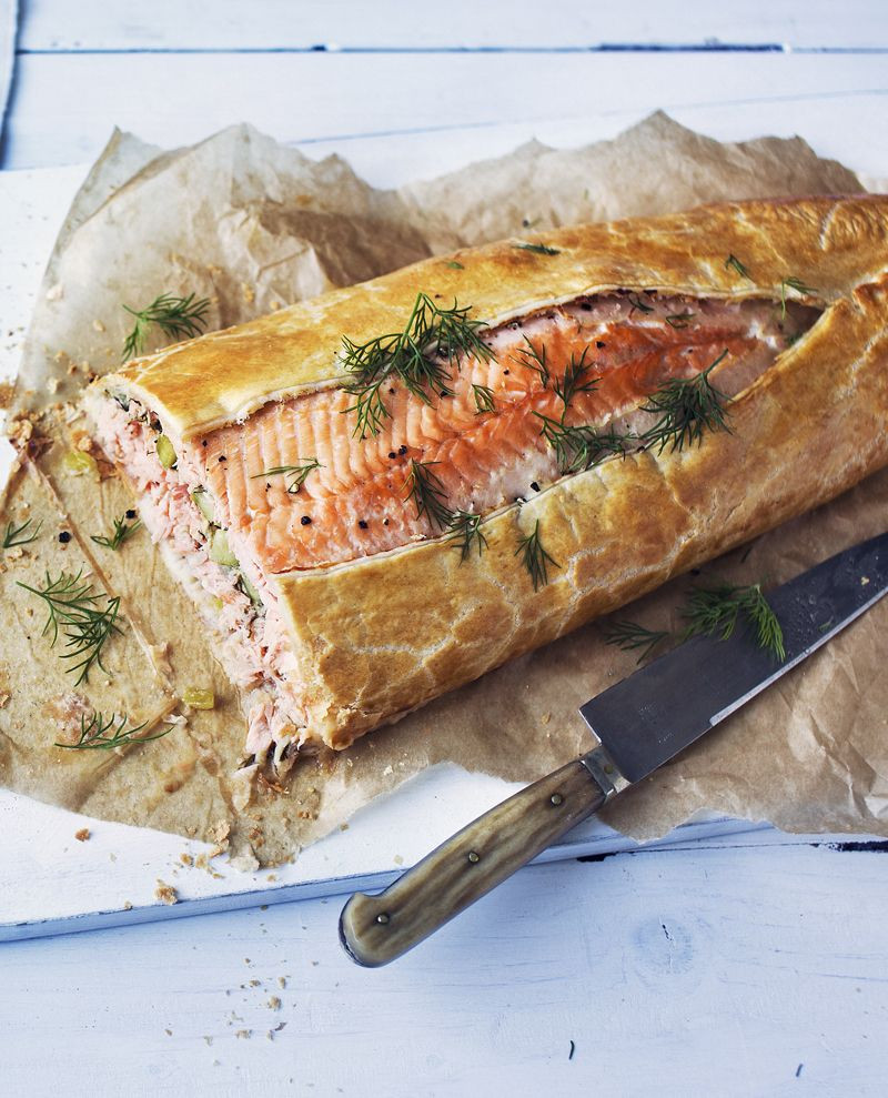 Side Dishes For Sandwich Buffet
 Salmon en croute Recipe Recipes to Make