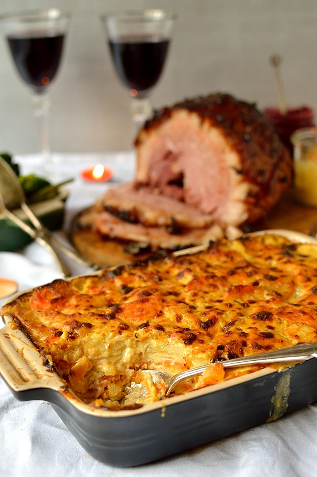 Side Dishes For Sandwich Buffet
 Ginger Glazed Gammon With Root Ve able Gratin Domestic