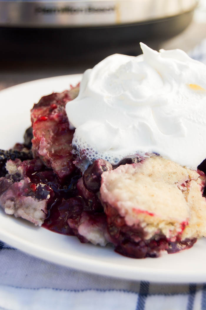 Slow Cooker Berry Cobbler
 Slow Cooker Berry Cobbler • The Diary of a Real Housewife