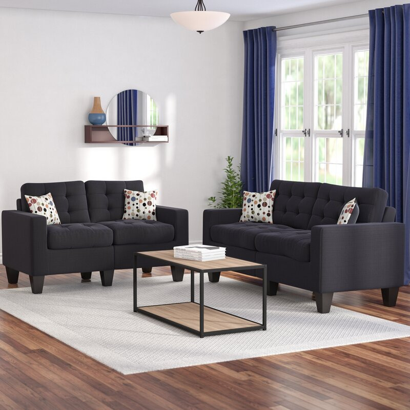 Small Living Room Sets
 Zipcode Design Amia 2 Piece Living Room Set & Reviews