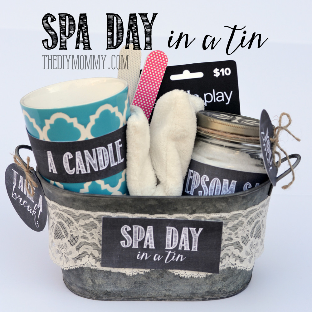 Spa Basket Gift Ideas
 A Gift in a Tin Spa Day in a Tin – The DIY Mommy