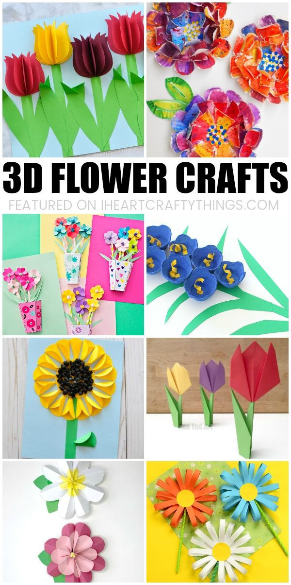 Spring Art And Craft Activities For Toddlers
 Beautiful 3D Flower Crafts for Kids