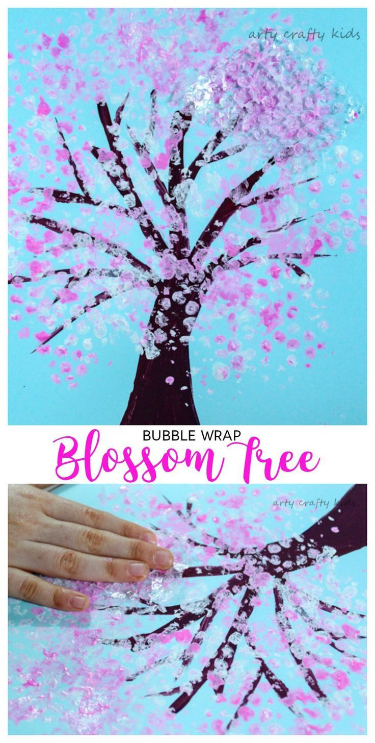 Spring Art And Craft Activities For Toddlers
 Bubble Wrap Spring Blossom Tree