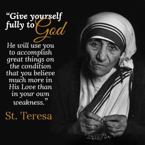 St Mother Teresa Quotes
 738 best Catholic News & Inspiration images on Pinterest