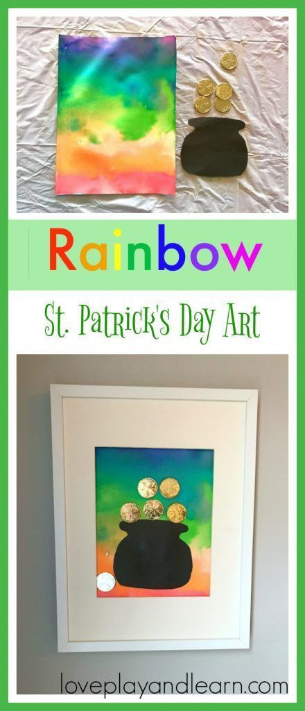 St Patrick's Day Crafts Preschool
 St Patrick s Day Craft for Kids Beautiful Rainbow Art