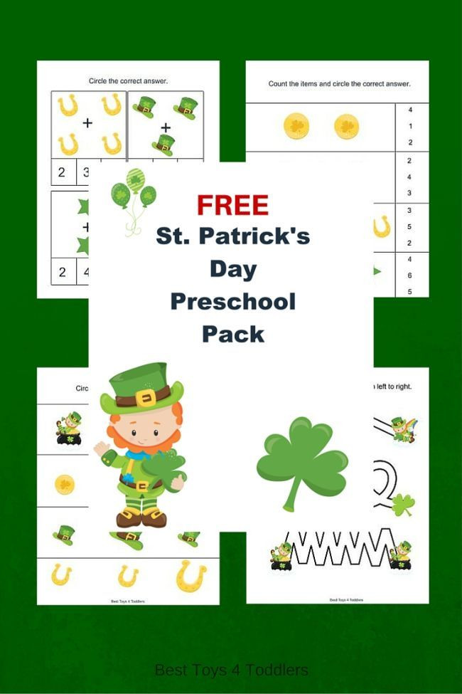 St Patrick's Day Crafts Preschool
 Free St Patrick s Day Printable Pack for Preschoolers