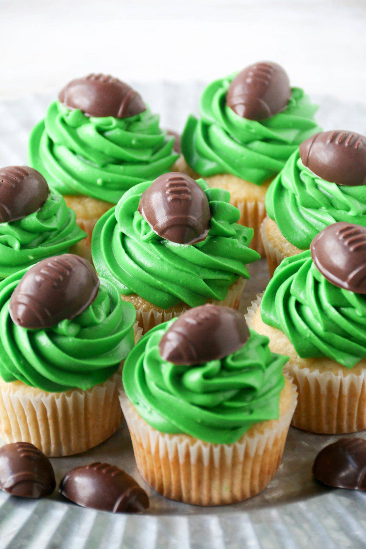 Super Bowl Cupcake Recipes
 Football Cupcakes perfect for the Superbowl Boston