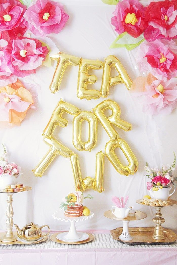 Tea For Two Party Ideas
 1000 images about For the love of balloons on