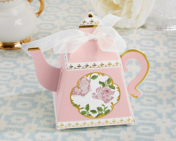 Tea Party Favor Ideas
 Pink Teapot Favor Box Tea Party Supplies