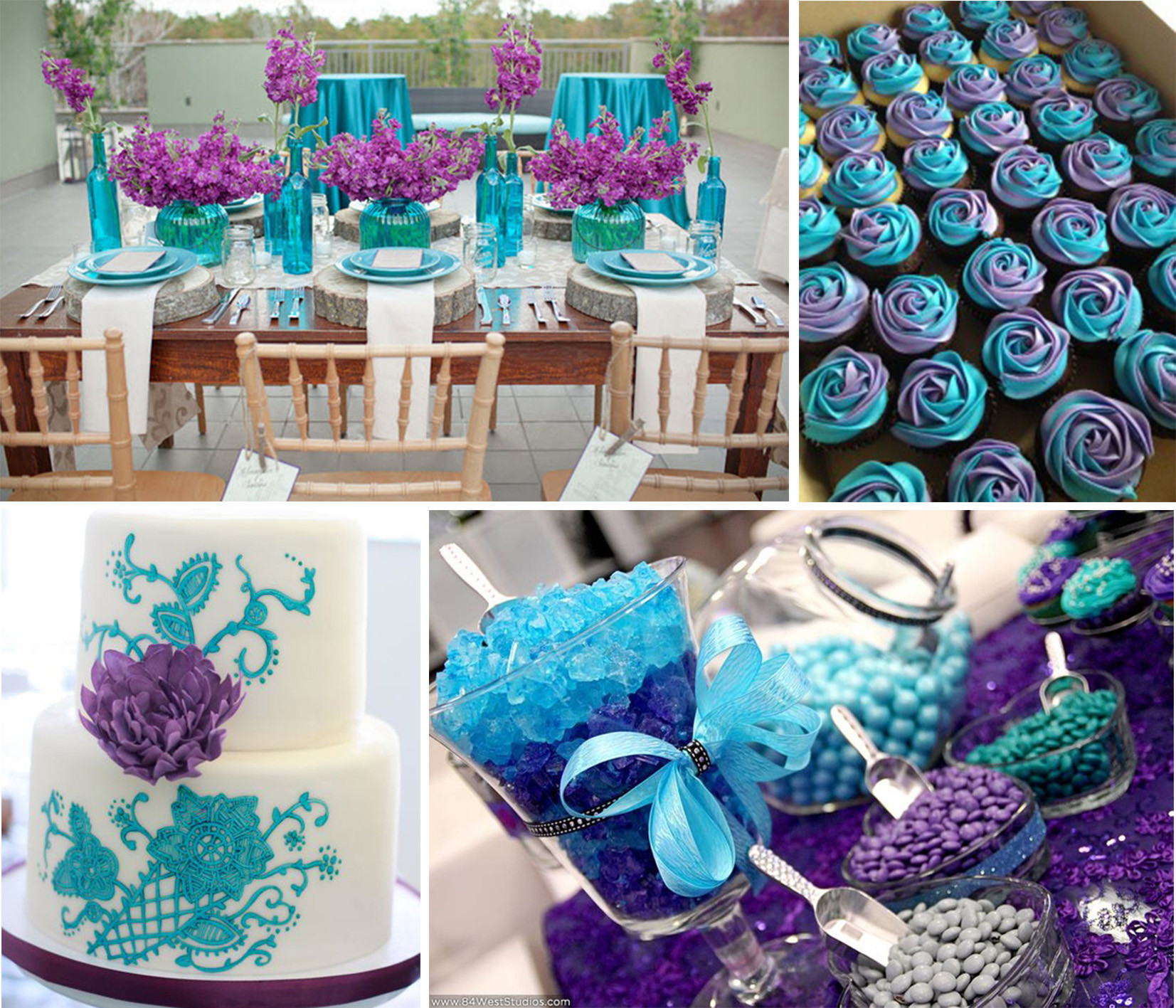 Teal Wedding Decorations
 Best ideas for purple and teal wedding – lianggeyuan123