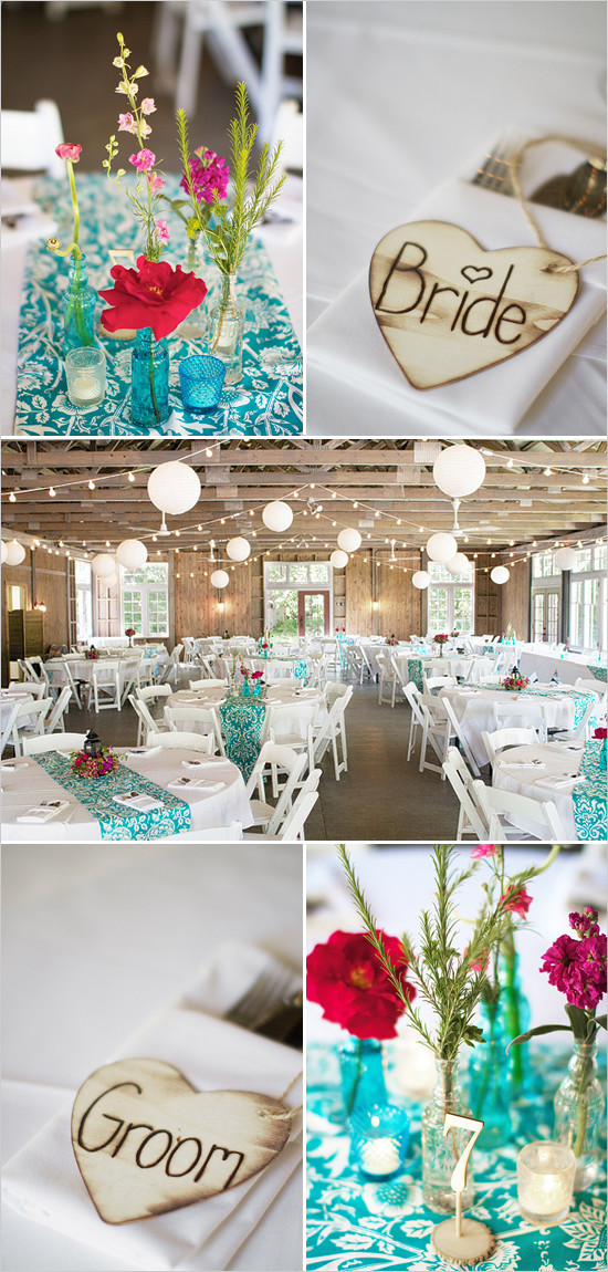 Teal Wedding Decorations
 Morgann Hill Designs Featured Wedding Pink And Teal
