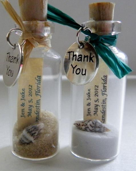Thank You Wedding Gift Ideas
 Beach Wedding Favors in a Bottle – Candy Cake Weddings