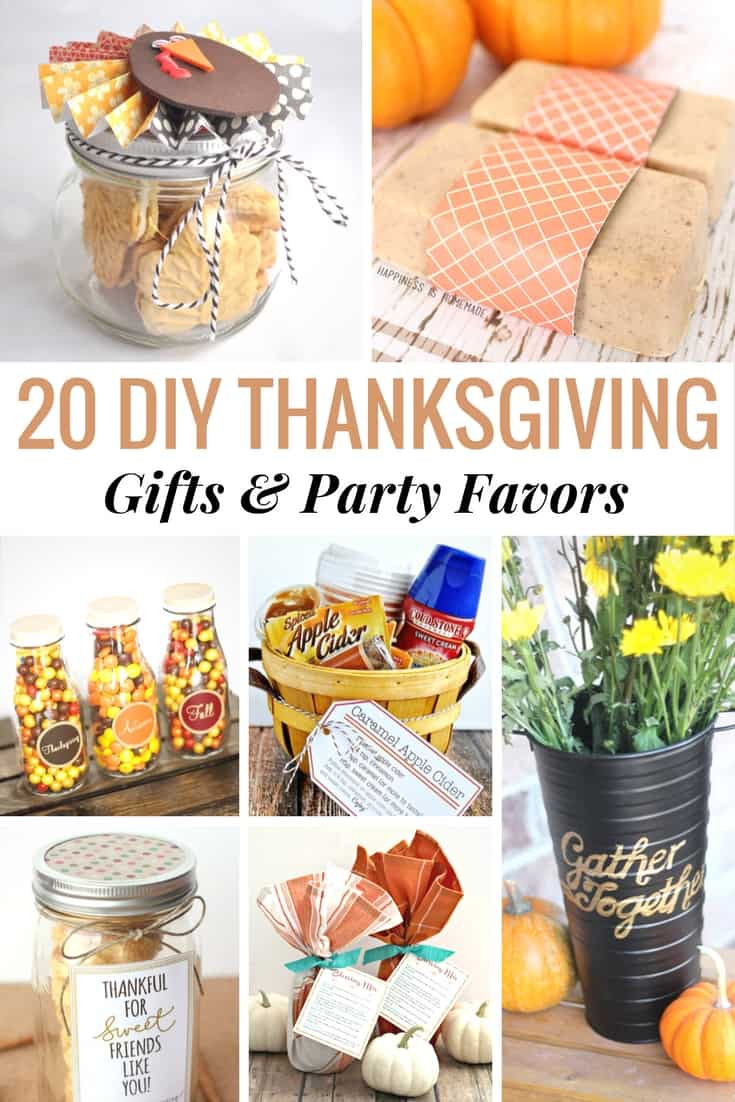 Thanksgiving Diy Gifts
 20 DIY Thanksgiving Gifts & Party Favors