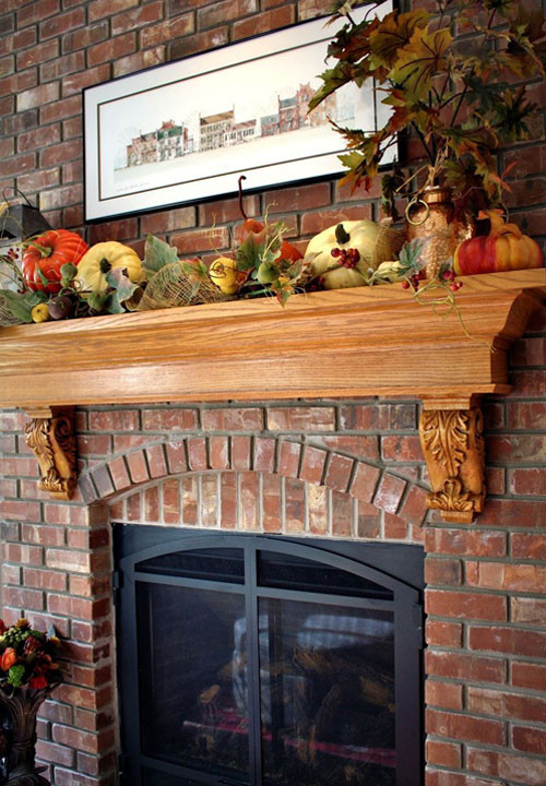 Thanksgiving Fireplace Mantel Decoration
 Thanksgiving Mantel Decorating Ideas