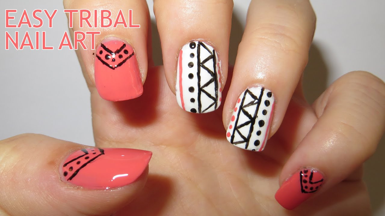Tribal Nail Art
 Easy Tribal Nail Art Requested