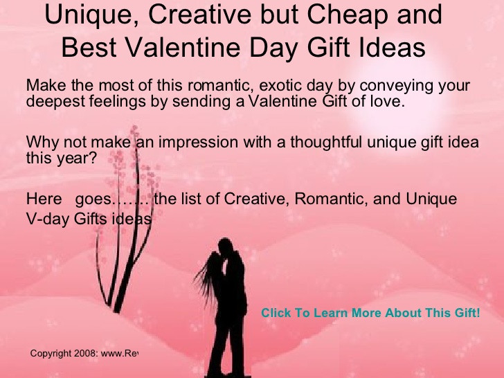 Unique Valentine Gift Ideas
 10 Unique Valentine s day Gift Ideas