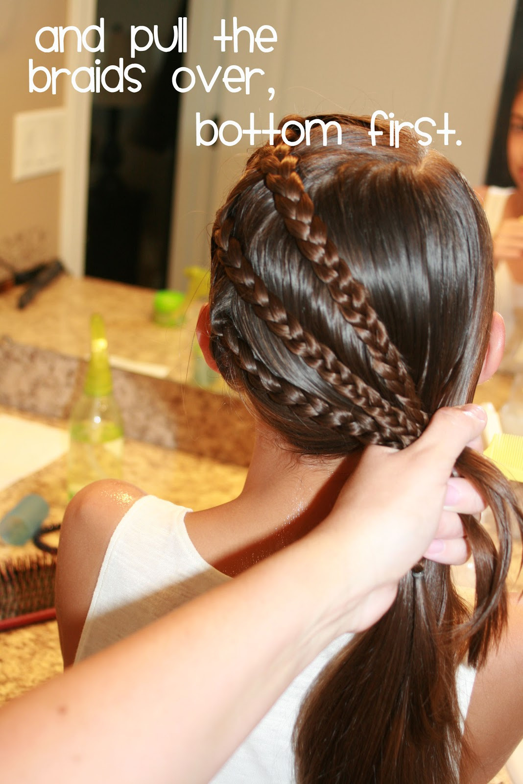 Updos Hairstyles For Little Girls
 Hair Today Triple Braid to a Side Ponytail