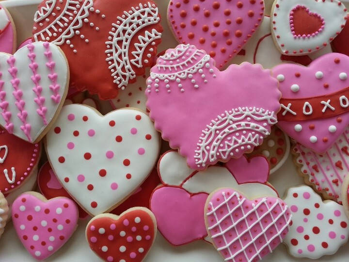 Valentine Sugar Cookies Decorating Ideas
 50 best Sugar Cookies Hearts & Valentines images on