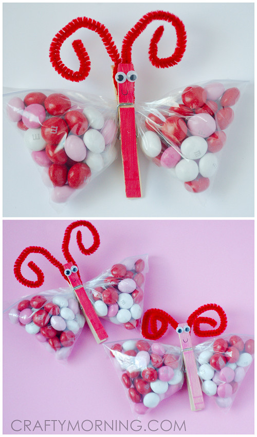 Valentine'S Day Treats &amp; Diy Gift Ideas
 M&M Butterfly treats for Valentine s Day Cute t idea