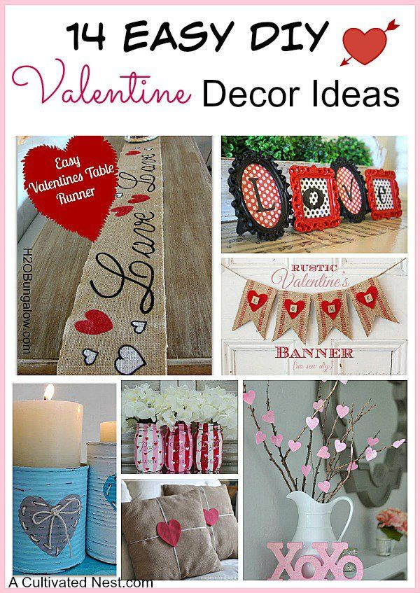 Valentine'S Day Treats &amp; Diy Gift Ideas
 14 Easy DIY Valentine s Day Decoration Ideas
