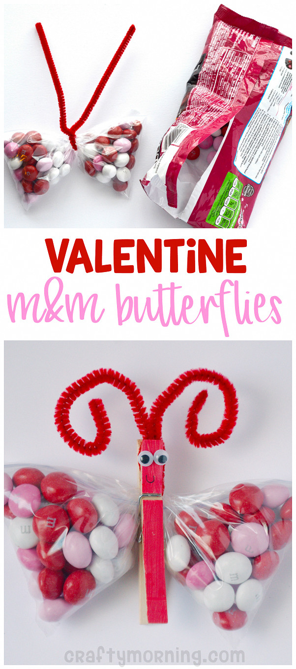 Valentine'S Day Treats &amp; Diy Gift Ideas
 Valentine butterfly m&m treats What a cute t idea for