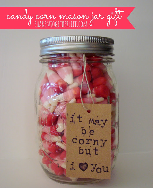 Valentines Day Candy Corn
 Valentine Candy Corn Mason Jar Gift s and