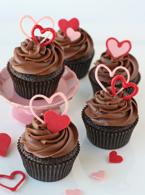 Valentines Day Cupcakes
 Chocolate Valentine’s Heart Cupcakes – Glorious Treats