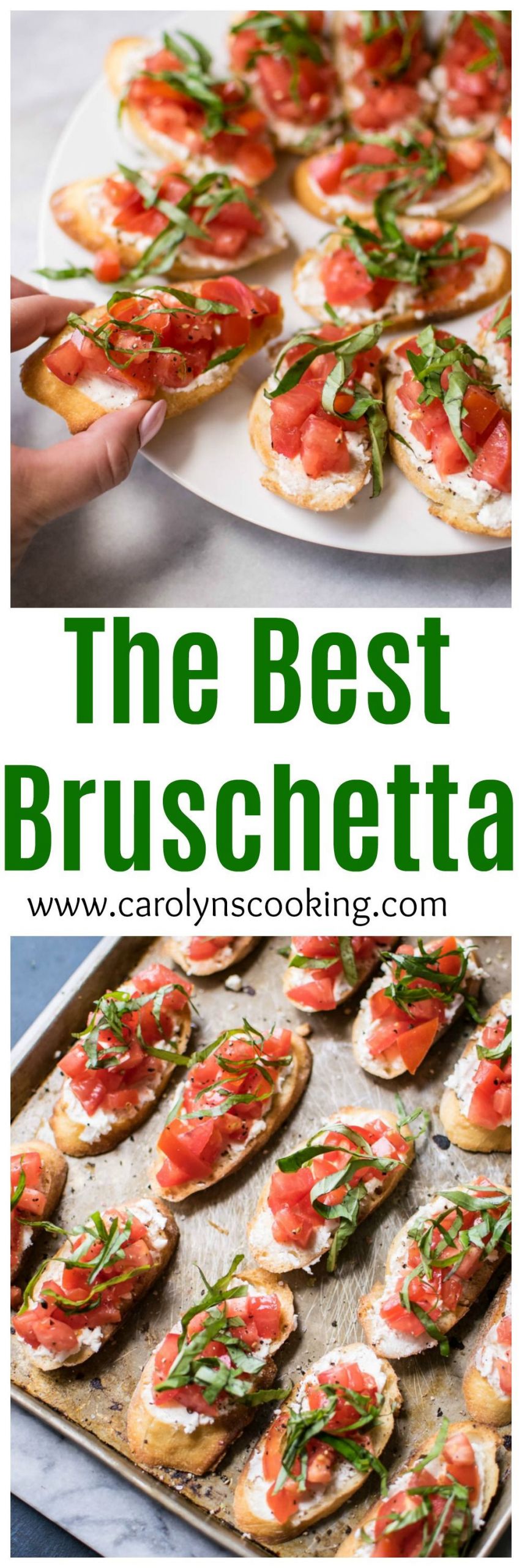 Vegetarian Appetizers Finger Food
 The Best Bruschetta Carolyn s Cooking