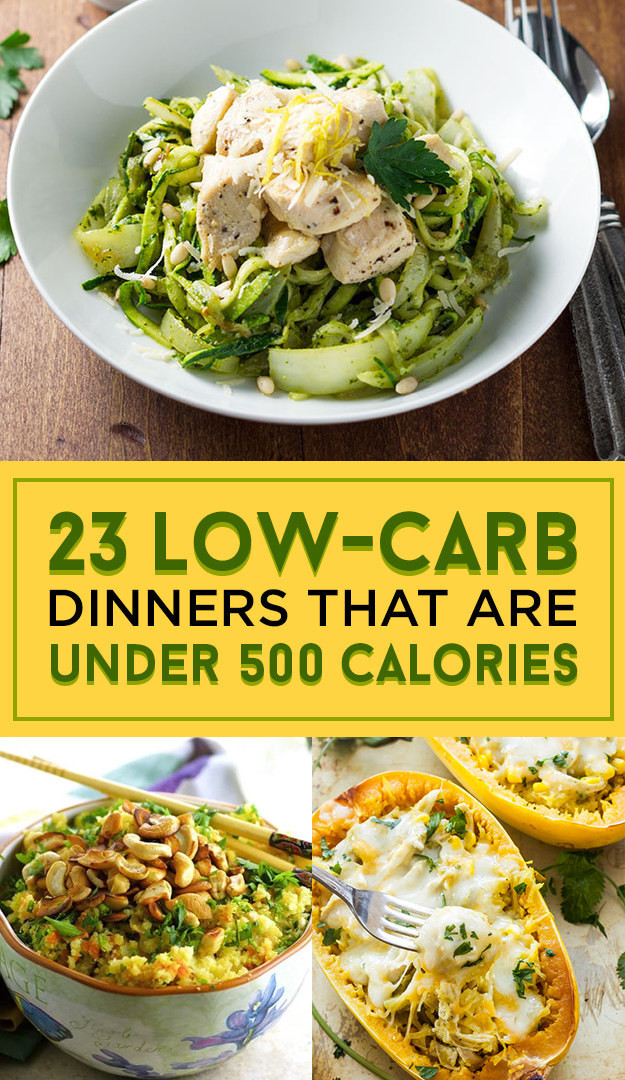 Very Low Calorie Dinners
 23 Low Carb Dinners Under 500 Calories That Actually Look