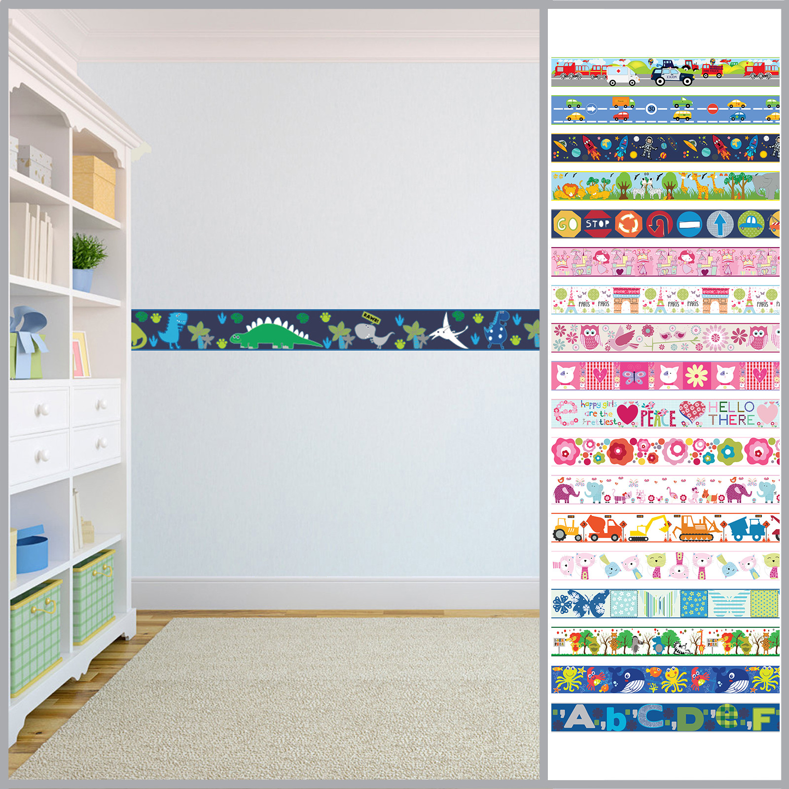 Wallpaper Borders For Bedroom
 Wallpaper Borders Children s Kids Nursery Boys Girls