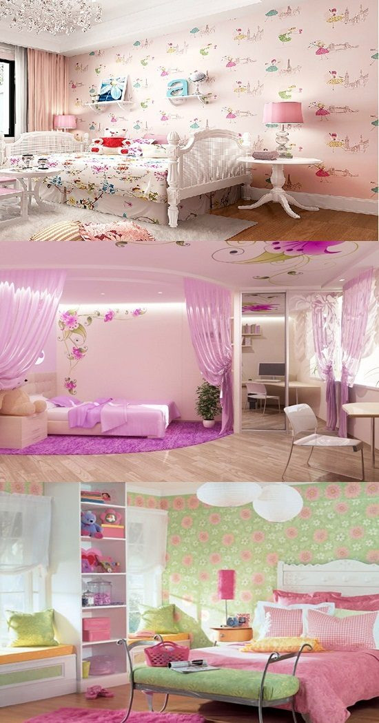 Wallpaper Borders For Bedroom
 Wallpaper border for teenage girls bedroom Interior design