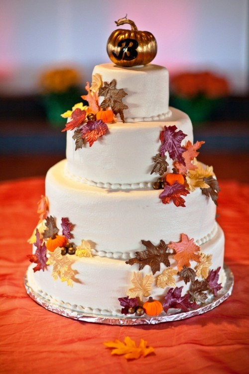 Wedding Cakes Fall
 24 Great Ideas for Fall Wedding Cake Decoration Style