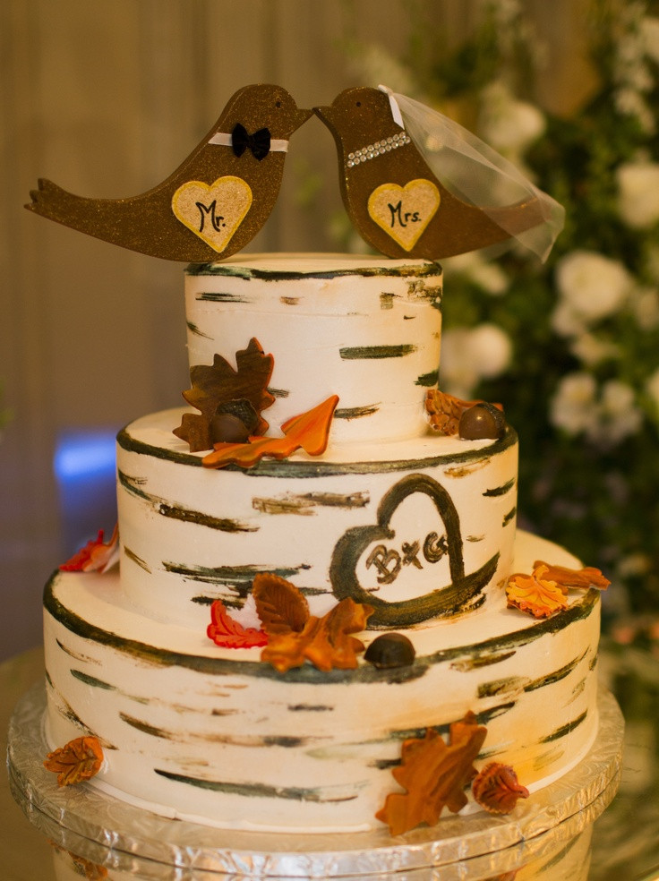 Wedding Cakes Fall
 Picture a creative birch bark wedding cake with sugar