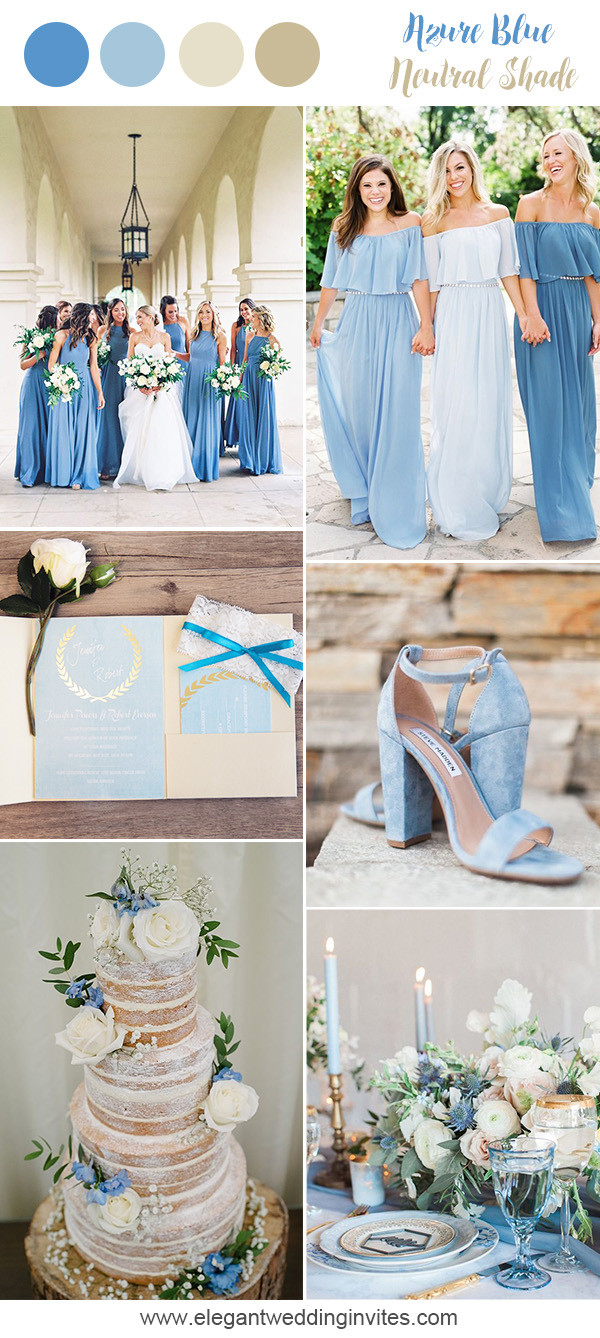 Wedding Colors For Spring
 10 Prettiest Blue Wedding Color bos for 2018 & 2019