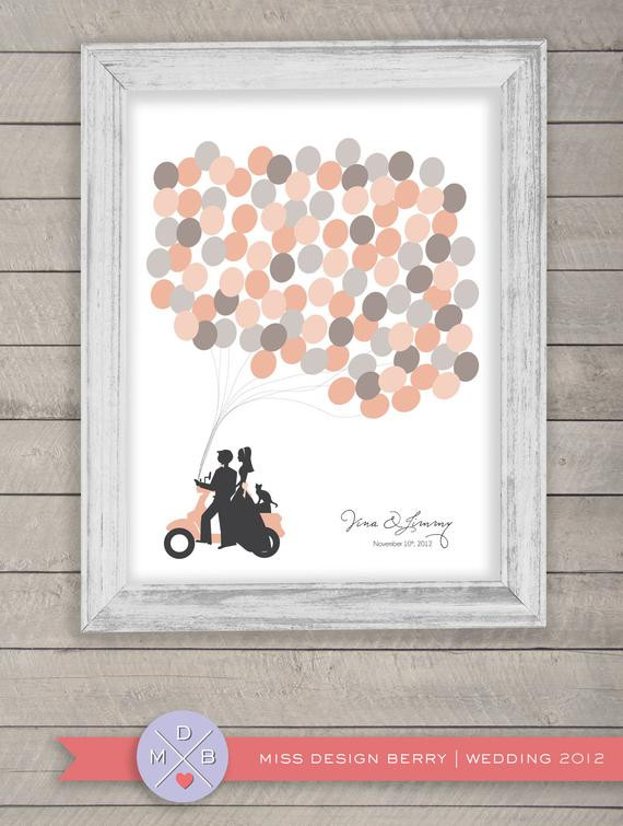 Wedding Guest Book Balloons
 wedding guest book alternative balloon print with by