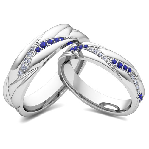 Wedding Rings For Him And Her Matching
 Build Matching Wedding Ring Band for Him and Her Diamonds