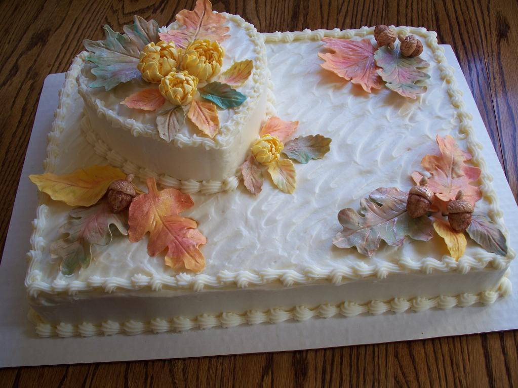 Wedding Sheet Cake Ideas
 You have to see Fall Wedding Shower by C MAC