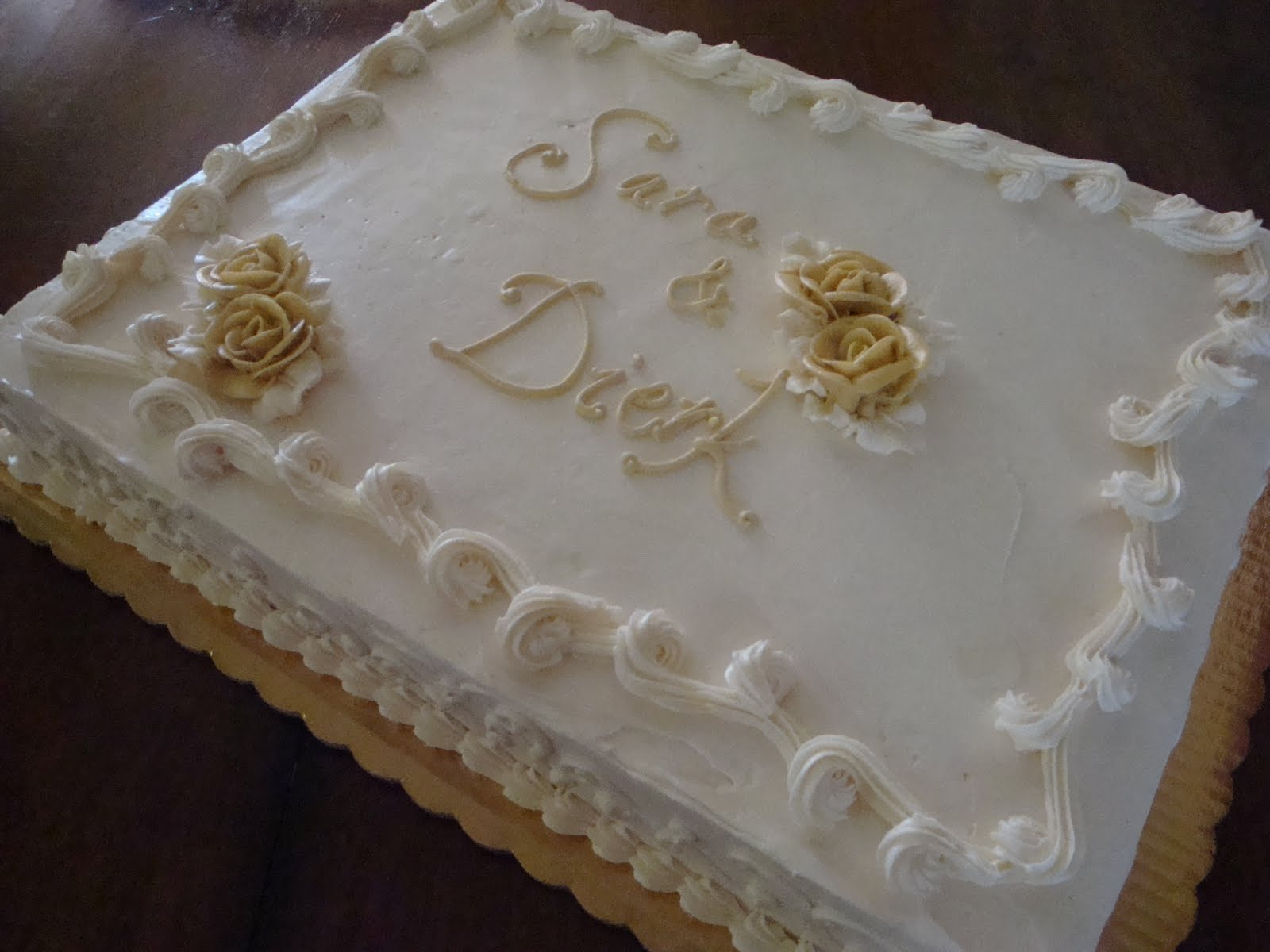 Wedding Sheet Cake Ideas
 The Jaded Spoon Sara s Wedding Cakes